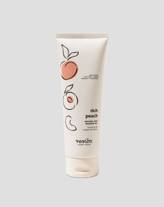 Natural Face Cleansing Gel with Peach Extract Rich Peach 125 ml Resibo - 1