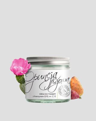 Anti-wrinkle cream with prickly pear oil, coenzyme Q10, vitamin C and E-Fiore - 1