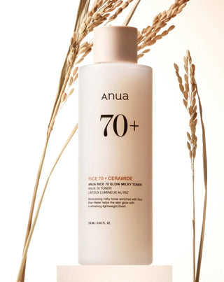 ANUA's illuminating rice 70 Glow Milky Toner formula - 4