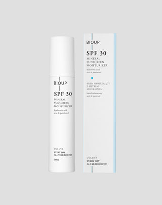 Moisturizing cream with mineral filter SPF 30 hyaluronic acid and provitamin B5 BIOUP - 1