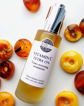 Vitamin C Tetra 15% Time-reversing treatment serum with amber and ginseng BIOUP - 2