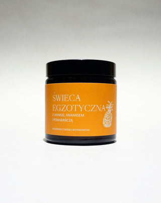 Mglife exotic handmade rapeseed candle with the scent of mango, pineapple, and orange - 3