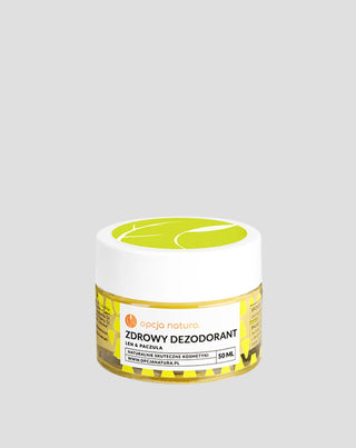 Natural Cream Deodorant - Healthy Flax and Patchouli Deodorant Opcja Natura