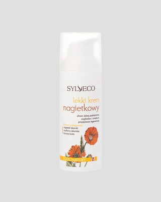 Light Calendula Cream for All Skin Types Accelerating Epidermis Renewal Sylveco