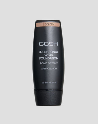 Gosh medium-coverage foundation with durable effect x-ceptional wear shade 16 golden - 1