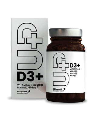 UP Health Pharma Up D3+ supplement with Vitamin D3 in combination with magnesium, 60 capsules