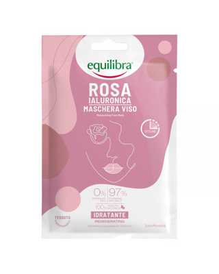 Equilibra Rose revitalising hyaluronic acid face mask rose - 1