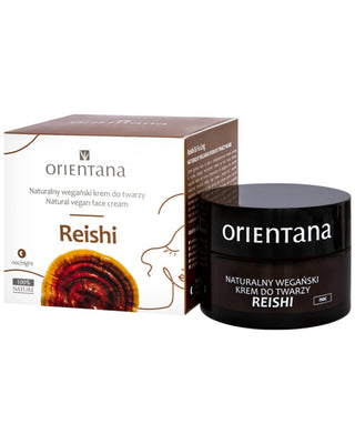 Natural Vegan Night Facial Cream for Early Signs of Ageing with Reishi Mushroom Orientana - 2