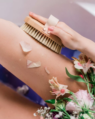 Bamboo Agave Body Massage Brush Crystallove