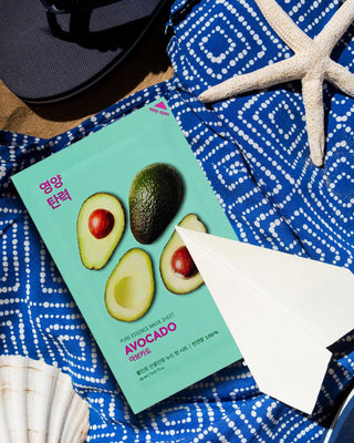 Cotton Sheet Mask with Avocado Extract Pure Essence Holika Holika - 2