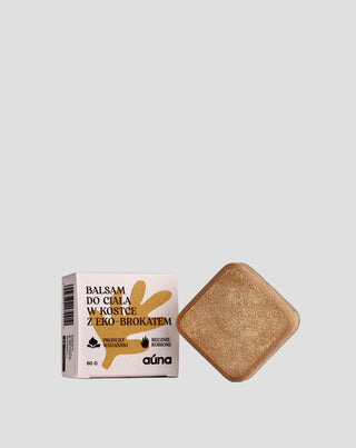 Gently bronzing body lotion in cube with bacuri butter and eco glitter Auna - 1