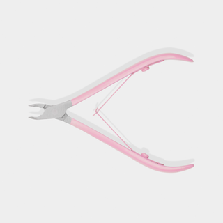 You Beauty professional 3mm cuticle clippers with satin pink handle - 3