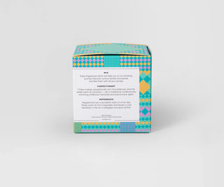 Mys peppermints scented soy candle in a ceramic pot