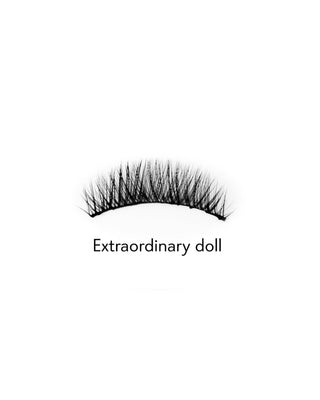 Bamm!Lashes Extraordinary Doll 2D false strip eyelashes for repeated use natural effect - 2