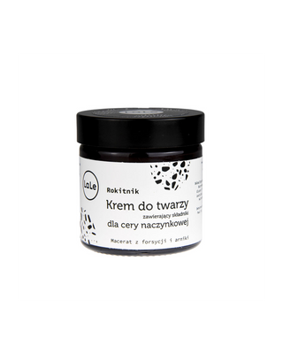 Face cream for vascular skin with sea buckthorn oil to strengthen blood vessel walls La-Le - 1