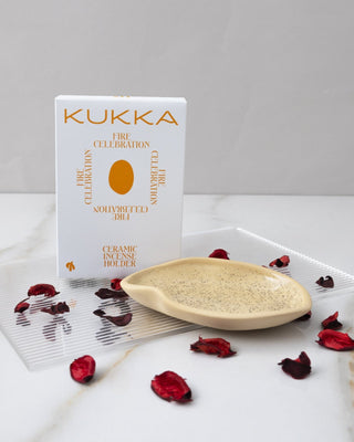 Kukka Palo Santo handmade ceramic coaster