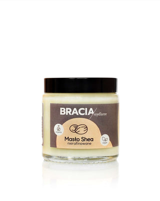 Unrefined Shea Butter with Vitamins A and E Soothing and Moisturising Bracia Mydlarze - 1