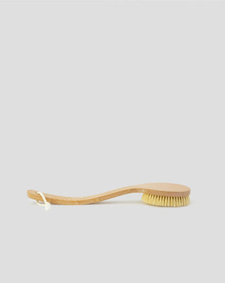 Body Massage Brush with Double-Curved Handle and Natural Agave Fibre no. 6 Hhuumm - 1