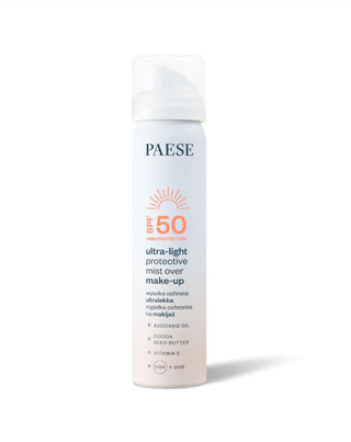 Ultralight makeup protection mist with SPF50 sunscreen by Paese - 1