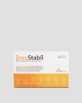 Dietary supplement for normal sugar levels and metabolism InsuStabil Gardenpharm 30 capsules - 1
