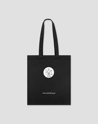 Nutridome eco-friendly black printed cotton shopping bag_2 - 2