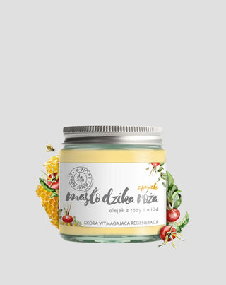 Regenerating wild rose butter with honey for dry skin in need of revitalization E-Fiore - 1