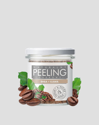 Natural shea butter and coffee sugar scrub to reduce orange peel E-Fiore - 1