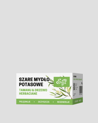 Natural gray soap with tamanu oil and tea tree oil Etja - 1