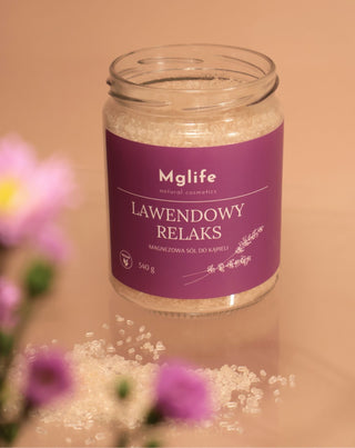 Magnesium Bath Salt with Epsom Salt and Essential Oil Lavender Relaxation Mglife - 3