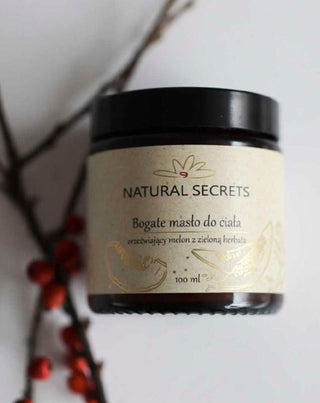 Natural Secrets body butter with natural oils with melon and green tea scent - 2