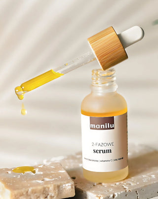 Two-Phase Night Serum for Dry Skin with Hyaluronic Acid and Vitamin C Manilu - 2