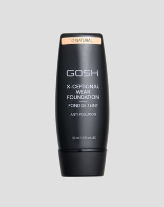 Gosh medium-coverage durable foundation x-ceptional wear shade 12 natural - 1