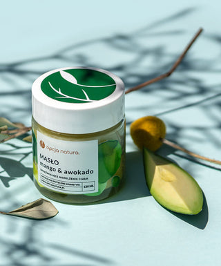 Body Butter for Dry, Damaged, and Sunburned Skin Mango and Avocado Opcja Natura - 2