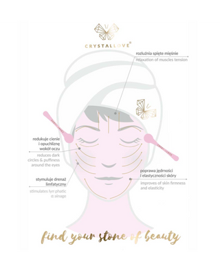 3D Eye Massager with Amethyst and Cream Applicator Crystallove - 4