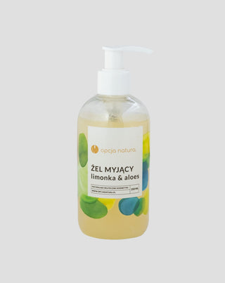 Body and face wash gel Lime & Aloe 100% natural Opcja Natura - 1