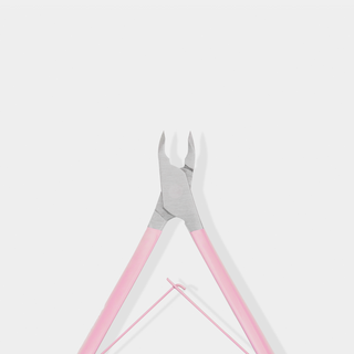 You Beauty professional 3mm cuticle clippers with satin pink handle - 4
