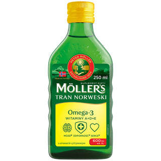 Moller's lemon-flavored Norwegian Tranium with 600 IU of vitamin D3 - 1