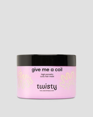 Twisty mask for curly, high porosity hair with shea butter and hemp oil - 1