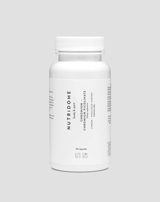 Chromium picolinate with vitamin C and piperine to regulate sugar levels Nutridome 60 capsules - 1