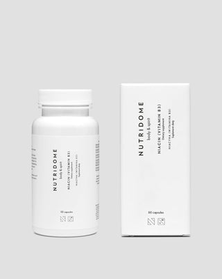 Niacin Vitamin B3 capsules for healthy skin and nervous system function Nutridome 60 pcs. - 2