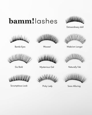 Bamm!Lashes Picky Lady 2D false eyelashes for repeated use light and soft - 3