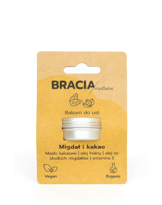 Moisturising Lip Lotion with Almond and Cocoa, Vitamin E, and Flaxseed Oil Bracia Mydlarze - 3