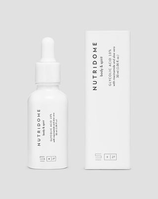 Glycolic acid 10% with niacinamide and aloe vera, Nutridome's restorative color evening serum - 3