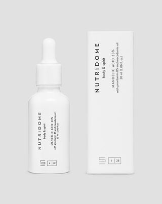 Mandelic acid 30% revitalizing face serum with pro-vitamin b5 and macadamia oil Nutridome - 2