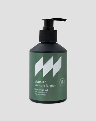 Facial cleansing gel with postbiotics and panthenol to cleanse and care for beards Monolith - 1
