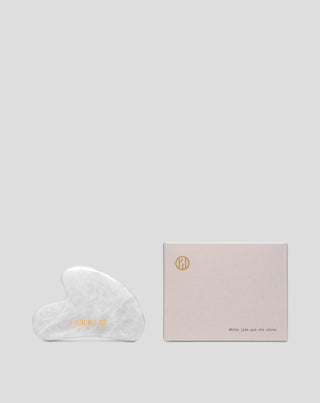White Jade Gua Sha Stone for face Massage, Reducing Swelling, and Firming Uddo - 3