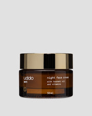 Moisturising Night Facial Cream with Cocoa Butter, Tsubaki Oil, and Aloe Uddo