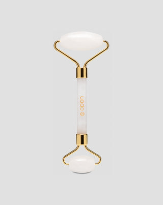 White Jadeite Face Massage Roller Reducing Dark Circles and Puffiness Uddo - 1