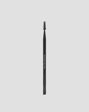 Nutridome eyebrow brush with an angled tip and a combing brush