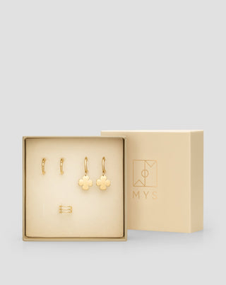 Mys set of gold-plated stainless steel earrings - 4